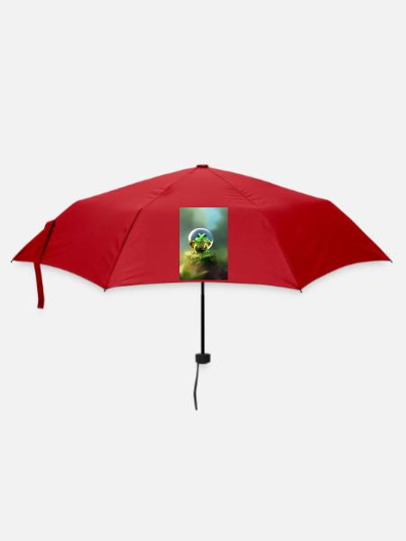 Frosch Kugel - Regenschirm (klein) - Rot