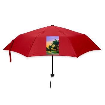 Arabische Wüste - Regenschirm (klein) - Rot - Vorne