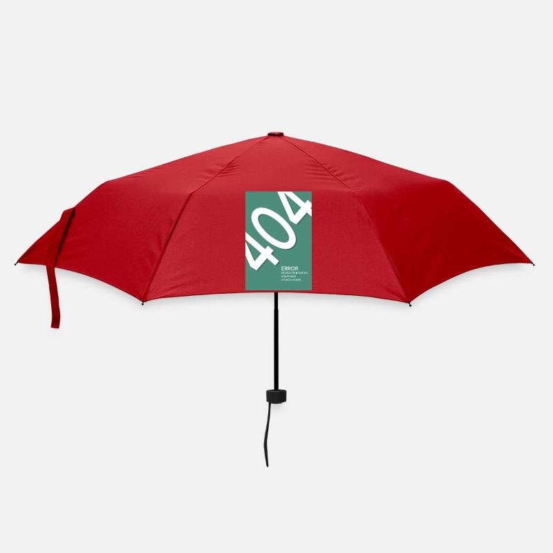 Error 404 Motivation Not Found - Regenschirm (klein) - Rot