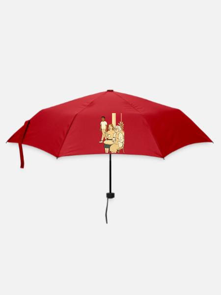 Kaffeestunde Generationen - Regenschirm (klein) - Rot