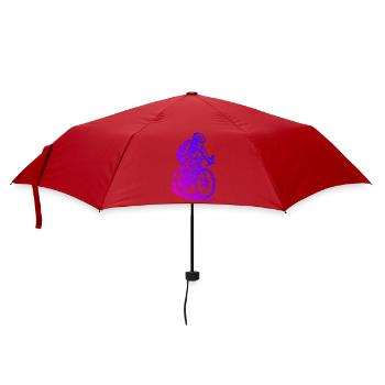 Clean road bike artwork for road bike - Umbrella (small) - red - Front