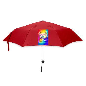 Infinitely fine colorful design - Umbrella (small) - red - Front