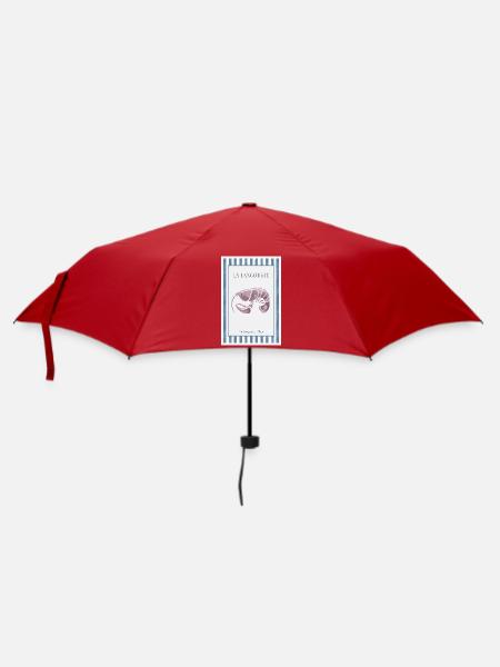 La Langouste Französisches Langusten Poster - Regenschirm (klein) - Rot