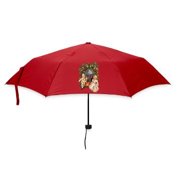 Dolls on strings - Umbrella (small) - red - Front