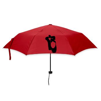ballet shoes - Umbrella (small) - red - Front