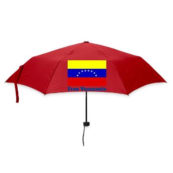 Venezuela, freedom, Caracas, South America - Umbrella (small) - red - Front