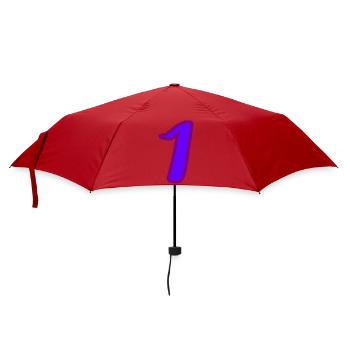 1. 1 year. 1st ANNIVERSARY. 1 YEAR ANNIVERSARY - Umbrella (small) - red - Front