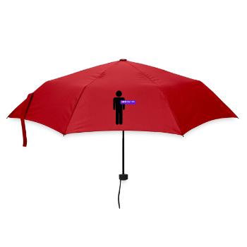 Männer - unverzichtbar - Regenschirm (klein) - Rot - Vorne