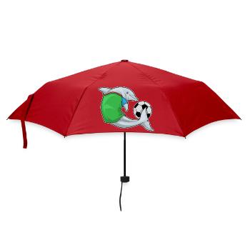 Joueurs de football Dolphin Sports de football - Parapluie standard - rouge - Devant