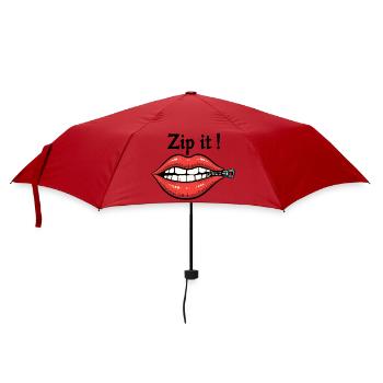 Tais-toi Lèvres - Parapluie standard - rouge - Devant