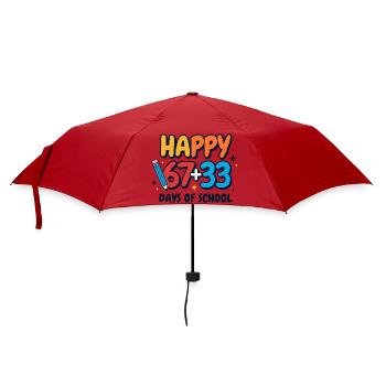 Joyeux 100 jours d’école - Parapluie standard - rouge - Devant