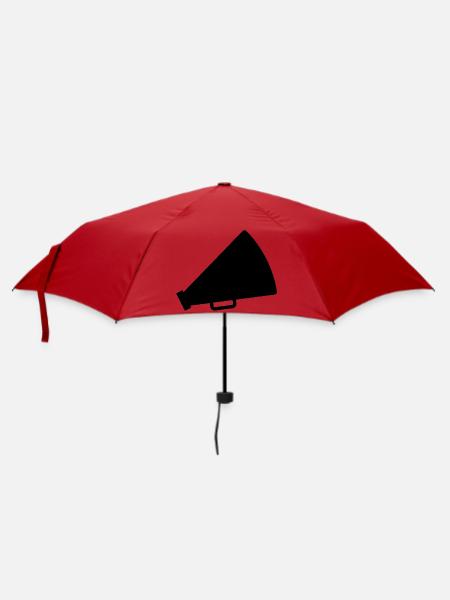 Cheerleader-Megafon - Regenschirm (klein) - Rot