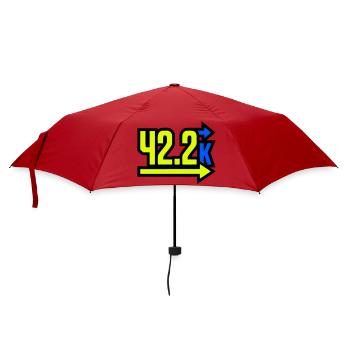  Stolzer 42.2k Marathon Finisher - Regenschirm (klein) - Rot - Vorne