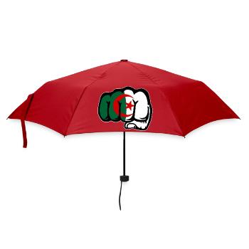 Algerien Flagge Hand Faust - Regenschirm (klein) - Rot - Vorne