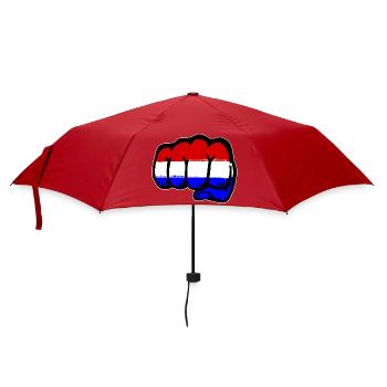 Holland Flagge Hand Faust - Regenschirm (klein) - Rot - Vorne