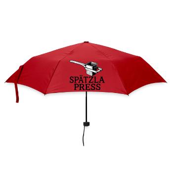 Spätzla Press | Typically Swabian - Umbrella (small) - red - Front