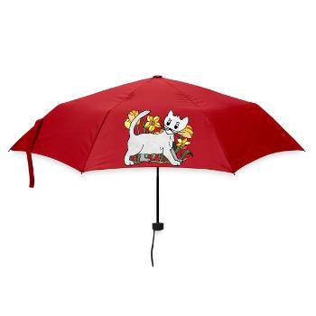chat - Parapluie standard - rouge - Devant