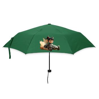 Adventure Goblin in Sand Car - Umbrella (small) - bottlegreen - Front