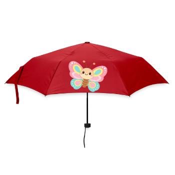 Pastel Butterfly - Umbrella (small) - red - Front