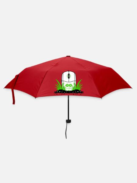 Geh und berühre Gras - Regenschirm (klein) - Rot