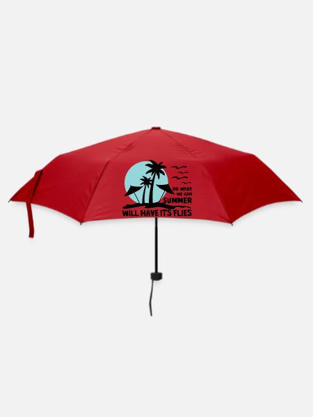 L’été aura son design de Flies Strand - Parapluie standard - rouge