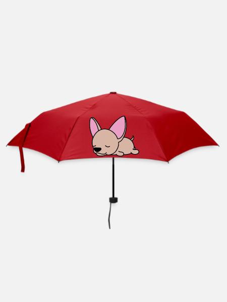 Chihuahua - Regenschirm (klein) - Rot
