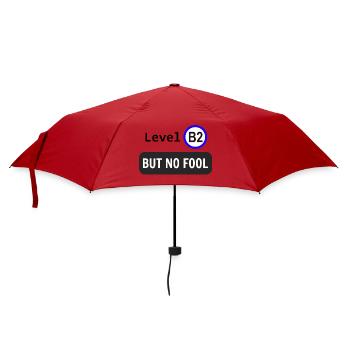 Niveau B2, mais pas idiot - Parapluie standard - rouge - Devant