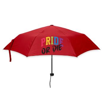 Mois de la Fierté LGBT - Fierté ou Mort - Parapluie standard - rouge - Devant