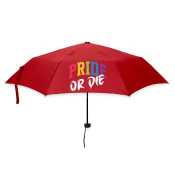 Mois de la Fierté LGBT - Fierté ou Mort - Parapluie standard - rouge - Devant