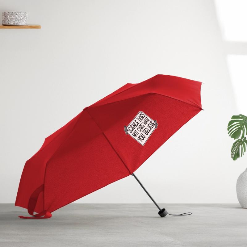La science se moque de ce que vous croyez Logo des faits Parapluie standard