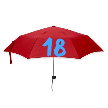 18- - Regenschirm (klein) - Rot - Vorne