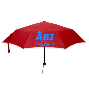 Abi Team Abschlussanker - Regenschirm (klein) - Rot - Vorne
