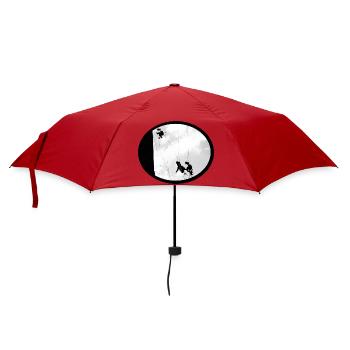 Window cleaner at lofty heights - Umbrella (small) - red - Front