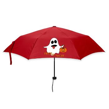 Geist Trick or Treat - Regenschirm (klein) - Rot - Vorne