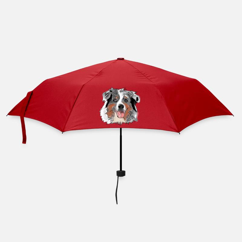 Australian Shepherd - Umbrella (small) - red