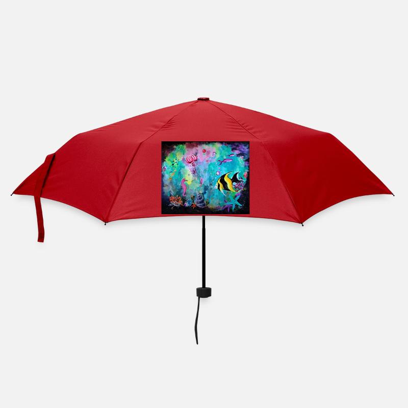 Korallenriff - Regenschirm (klein) - Rot