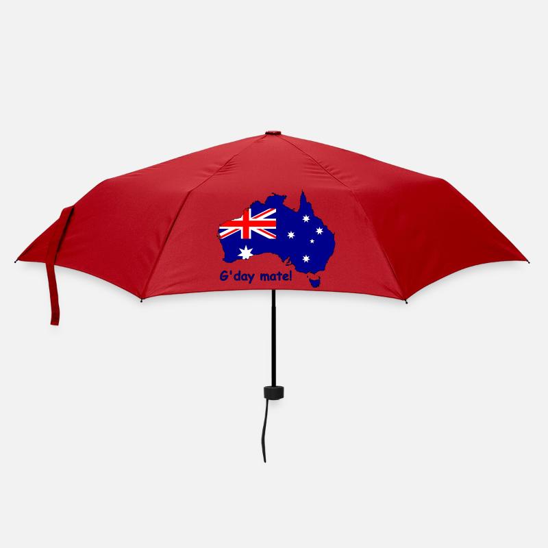 G'day Mate Australian Flag - Umbrella (small) - red
