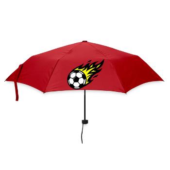 Soccer Flame Ball - Umbrella (small) - red - Front