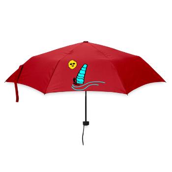 Surfer Sonne - Regenschirm (klein) - Rot - Vorne