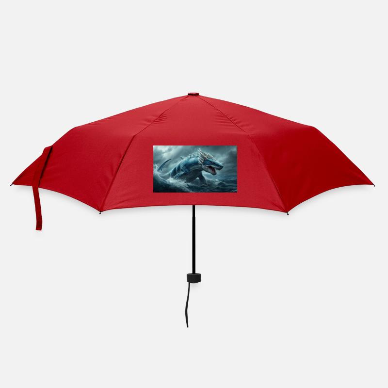 Drachenhai2 - Regenschirm (klein) - Rot