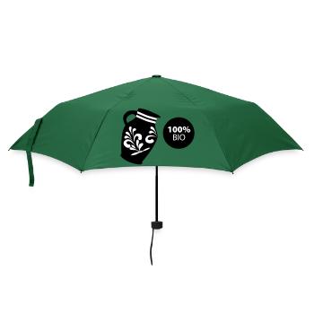 Bembel 100% BIO #ShirtShop #Hessen #FFM - Regenschirm (klein) - Flaschengrün - Vorne