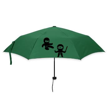 ninjas - Regenschirm (klein) - Flaschengrün - Vorne