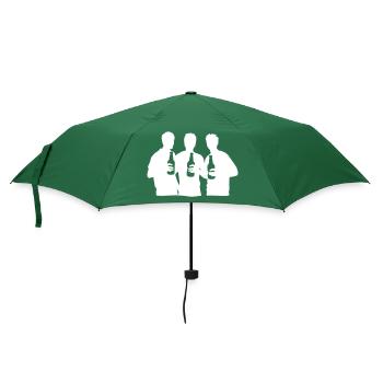 Team Gruppe Mannschaft - Regenschirm (klein) - Flaschengrün - Vorne