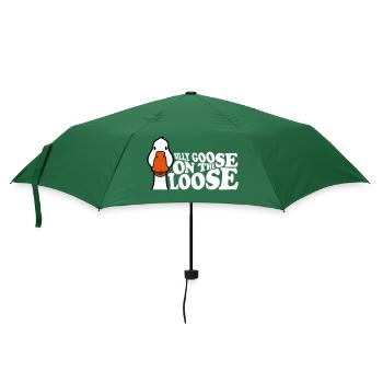goose on the loose - Regenschirm (klein) - Flaschengrün - Vorne
