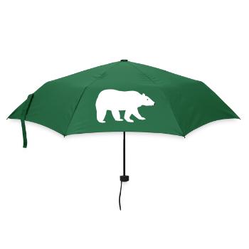Eisbär - Regenschirm (klein) - Flaschengrün - Vorne