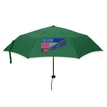 Breaking news don't care - Regenschirm (klein) - Flaschengrün - Vorne