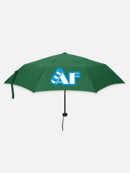 old AF Text Logo - Regenschirm (klein) - Flaschengrün