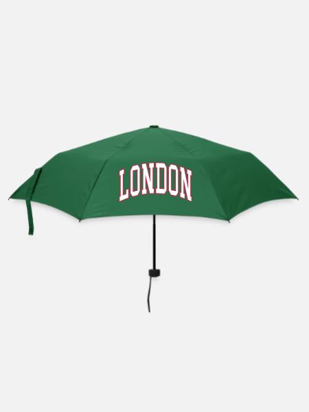 london - Regenschirm (klein) - Flaschengrün