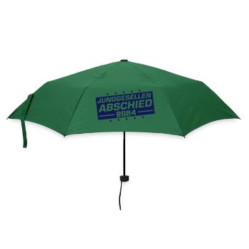 junggesellen abschied 2024 - Regenschirm (klein) - Flaschengrün - Vorne