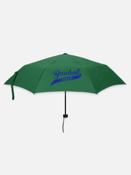 baseball coach - Regenschirm (klein) - Flaschengrün